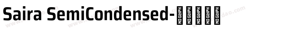 Saira SemiCondensed字体转换